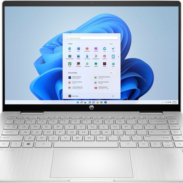 HP Pavilion 14 EK0033DX 2 in 1 Core i5 12th Gen 8GB 512GB SSD 14 FHD IPS Touch x360 Win11 Silver Open box (International Warranty)