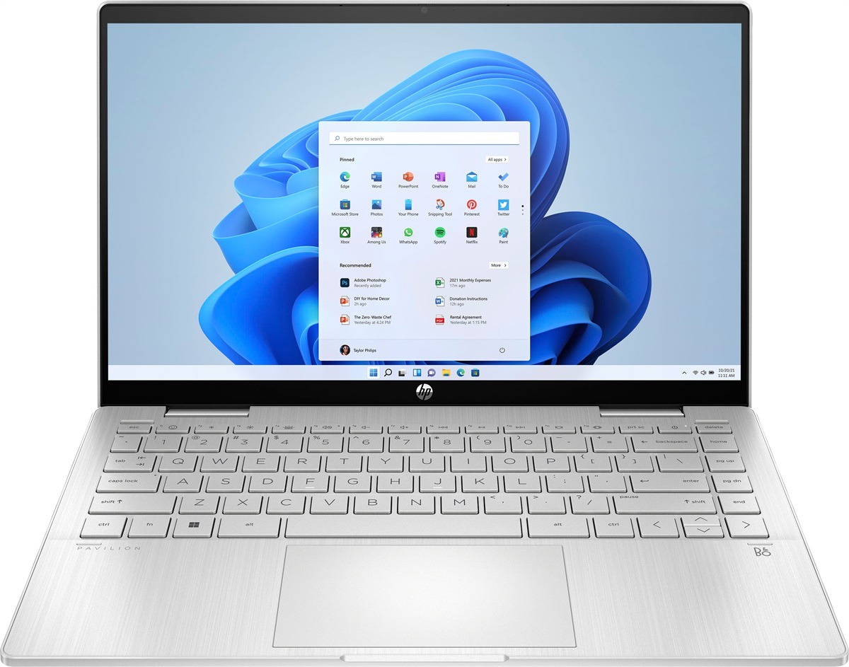HP Pavilion 14 EK0033DX 2 in 1 Core i5 12th Gen 8GB 512GB SSD 14 FHD IPS Touch x360 Win11 Silver Open box (International Warranty)