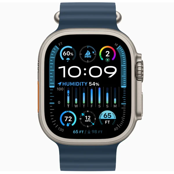 Apple Watch Ultra 2 49mm Titanium Blue Ocean Band (MREG3)