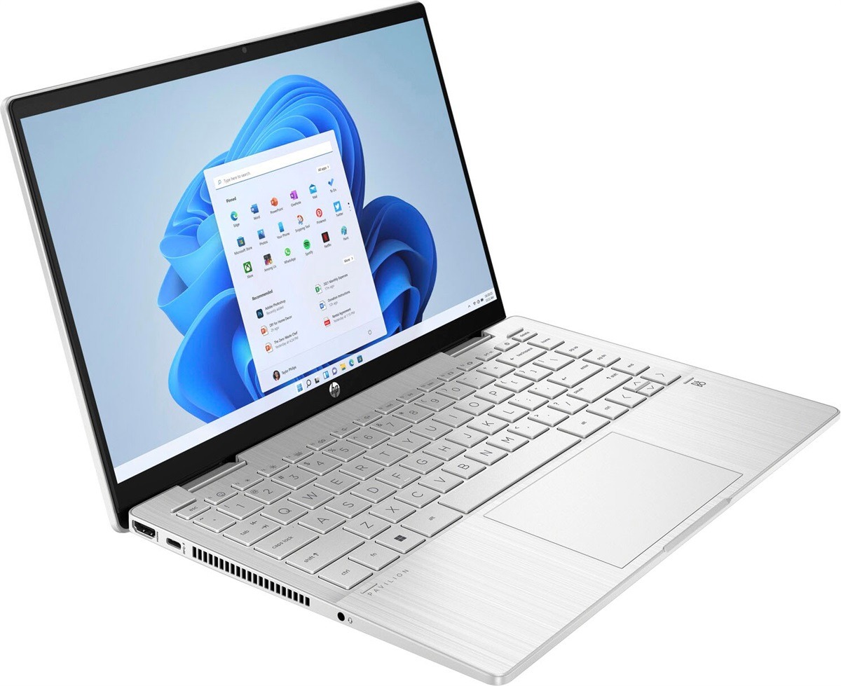 HP Pavilion 14 EK0033DX 2 in 1 Core i5 12th Gen 8GB 512GB SSD 14 FHD IPS Touch x360 Win11 Silver Open box (International Warranty) - Image 2