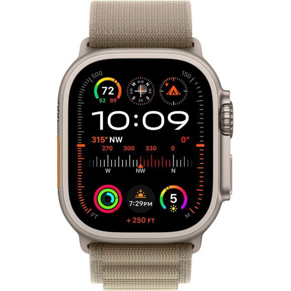Apple Watch Ultra 2 49mm Titanium Olive Alpine Loop (MREY3)