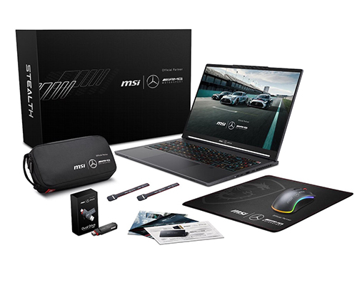 MSI Stealth 16 MercedesAMG A13VG Core i9 13th Gen 64GB 2TB SSD 16″ UHD 8GB RTX4070 GPU Win11 Black (International Warranty) - Image 5